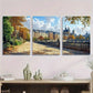 3pcs Vintage French Garden Neutral Style Metal Print Ready to Hang Art