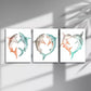 3pcs Artistic Shark Canvas Framed 40x60cm - High Quality Print 100% Australian Made Wall Canvas Ready to Hang