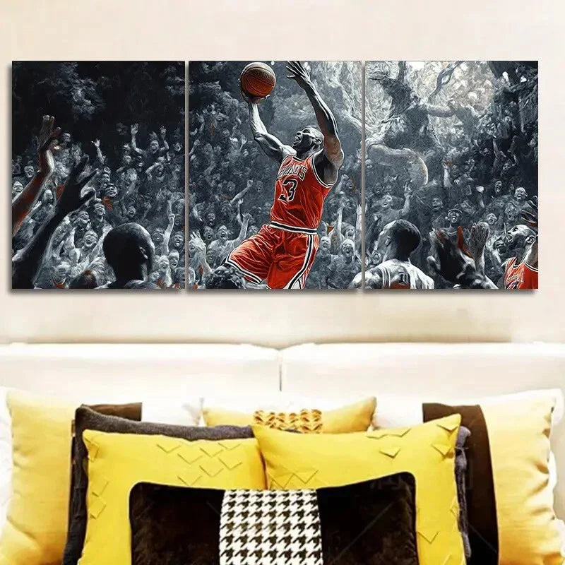 3pcs  The Winning Goal Classic Modern  Metal Print Ready to Hang Art