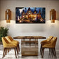 Fairytale House Suitable Wall Art Canvas Office Home Room Framed 80x45cm
