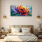 Vibrant Colorful Flower Décor Wall Art Canvas Office Home Room Framed 120x60cm