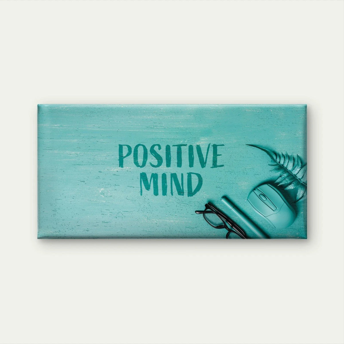 Positive Mind Inspirational Quote Wall Art Canvas Office Home Framed 120x60cm