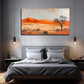 Orange & Beige Desert Scenery Wall Art Canvas Office Home Room Framed 120x60cm
