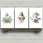 3pcs Flower Art Decoration Poster Beautiful Metal Print Ready to Hang Art