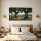 Eye-Catching Yellow Ribbcons Wall Art Canvas Office Home Room Framed 120x60cm