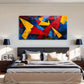 Geometric Vibrant Modern Décor Wall Art Canvas Office Home Room Framed 120x60cm
