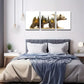 3pcs Majestic Bear Forest Close-Up  Wall Art Set Canvas Framed 40x60cm - High Quality Print 100% Australian Made Wall Canvas Ready to Hang