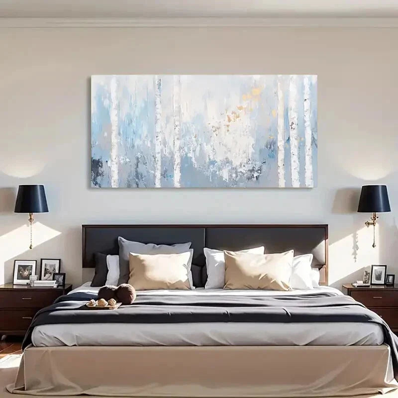 Golden Accents Lines Design Wall Art Canvas Office Home Room Framed 120x60cm