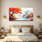 Vibrant Red And Blue Hues Wall Art Canvas Office Home Room Framed 120x60cm