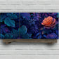 3pcs Purple Floral and Pink Rose Metal Print Ready to Hang Art