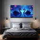 Dreamy Blue Sky & Stars Wall Art canvas office home room framed 120x60cm