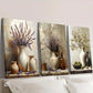 3pcs Rustic Lavender Pottery Jar Wall Art Set Canvas Framed 40x60cm - High Quality Print 100% Australian Made Wall Canvas Ready to Hang