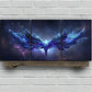 3pcs Nebula Purple & Blue Wings Metal Print Ready to Hang Art