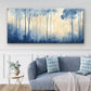 Dreamy Blue Forest Wall Art Canvas Office Home Room Framed 80x45cm