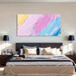 Soft Pastel Brushstrokes Wall Art Canvas Office Home Room Framed 120x60cm