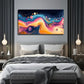 Decor With Blue Pink Orange Wall Art Canvas Office Home Room Framed 120x60cm