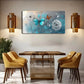 Modern Dandelion & Butterfly Wall Art Canvas Office Home Room Framed 120x60cm