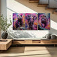 3pcs Colorful Bear Elephant And Leopard Wall Art Set Canvas Framed 40x60cm - High Quality Print 100% Australian Made Wall Canvas Ready to Hang