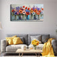 Multiple Transparent Glass Vase Wall Art Canvas Office Home Room Framed 120x60cm