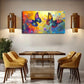 Two butterflies Brilliant Wall Art Canvas Office Home Room Framed 120x60cm