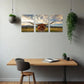 3pcs   Animal Pictures Longhorn Metal Print Ready to Hang Art