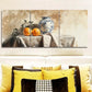 3pcs Still life painting of an old vase  Wall Art Set Canvas Framed 40x60cm - High Quality Print 100% Australian Made Wall Canvas Ready to Hang