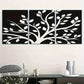 3pcs Black and White Tree Metal Pattern Triple Print Ready to Hang Art