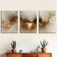 3pcs Simple Style Modern Art, Abstract Orange  Wall Art Set Canvas Framed 40x60cm - High Quality Print 100% Australian Made Wall Canvas Ready to Hang