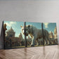 3pcs White Tiger In The City Wall Art Canvas Wall Art Set Canvas Framed 40x60cm - High Quality Print 100% Australian Made Wall Canvas Ready to Hang