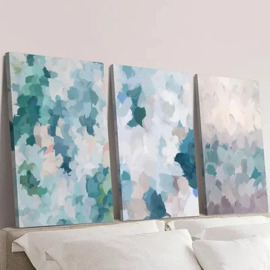 3pcs  Colorful Texture Illustration Wall Art Set Canvas Framed 40x60cm - High Quality Print 100% Australian Made Wall Canvas Ready to Hang
