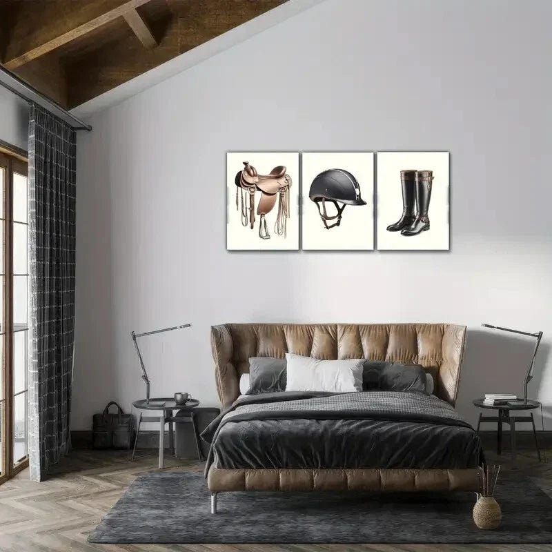 3pcs Ocean Element Art Snail Poster Dormitory Metal Print Ready to Hang Art