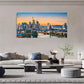German Cityscape Retro Style Wall Art Canvas Office Home Room Framed 80x45cm