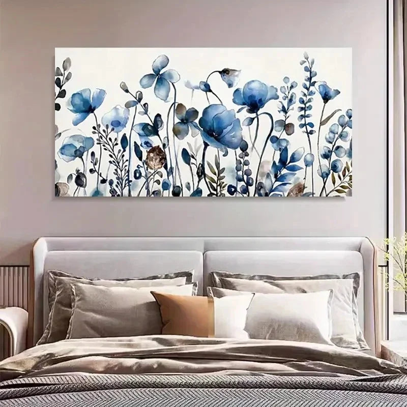 Botanical Spring Winter Wall Art Canvas Office Home Room Framed 120x60cm