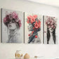 3pcs  Simple Style Prints with Women'S Faces   Wall Art Set Canvas Framed 40x60cm - High Quality Print 100% Australian Made Wall Canvas Ready to Hang