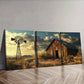 3pcs  Barns And Windmills Scenery Nature  Wall Art Set Canvas Framed 40x60cm - High Quality Print 100% Australian Made Wall Canvas Ready to Hang