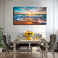 Wave Beach Series Reflected Wall Art Canvas Office Home Room Framed 80x45cm