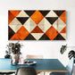 Geometric Modern Rustic Vibrant Wall Art Canvas Office Home Room Framed 120x60cm
