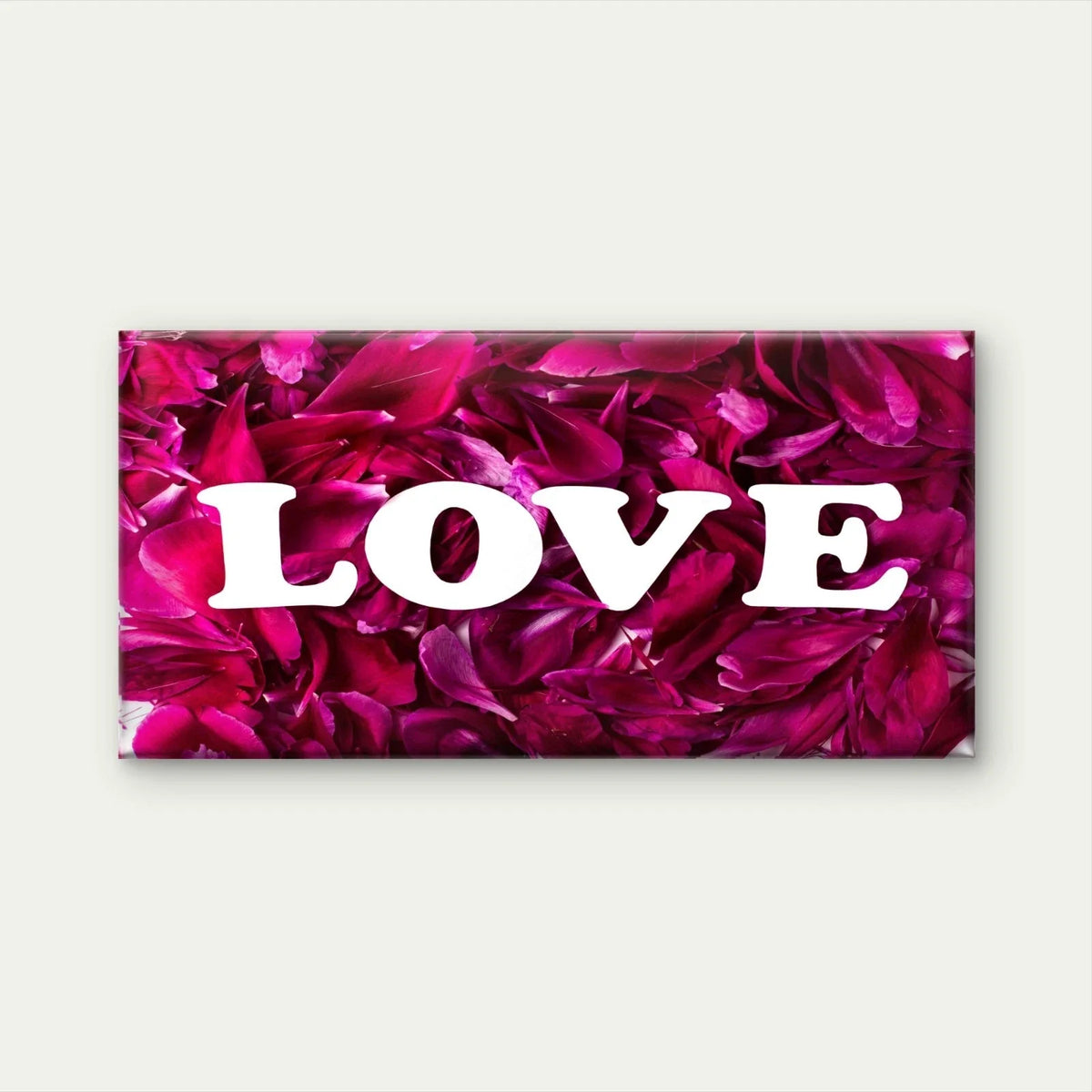 Love From Carved Letters Petals Wall Art Canvas Office Home Room Framed 80x45cm