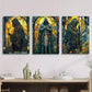 3pcs ,Fantasy Paladin Warrior Fantasy Stained Metal Print Ready to Hang Art