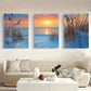 3pcs Wheat-Field-Sunset-Landscape Canvas Framed 40x60cm - High Quality Print 100% Australian Made Wall Canvas Ready to Hang