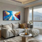 Looking Up Sky Amidst Towering Wall Art Canvas Office Home Room Framed 120x60cm