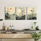 3pcs landscape oil painting Metal Print Ready to Hang Art