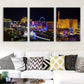 3pcs City Night Scene Poster, Fantasy Metal Print Ready to Hang Art