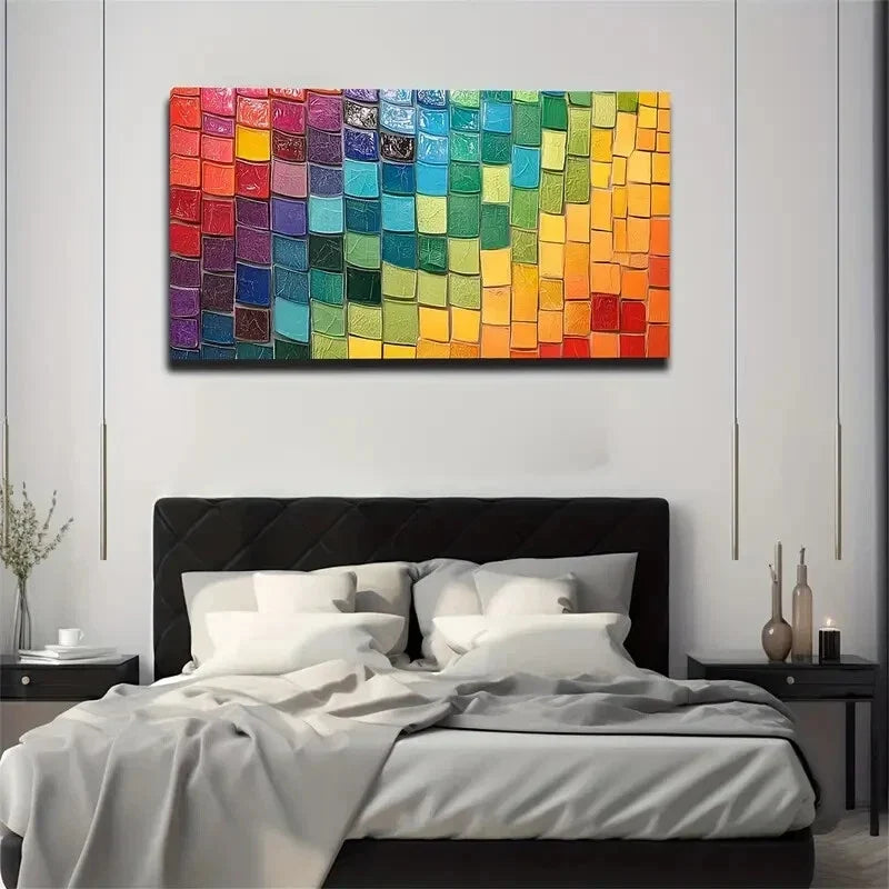 The Rich And Diverse Colors Wall Art Canvas Office Home Room Framed 120x60cm