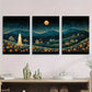 3pcs Whimsical in a Rural Scene Metal Print Ready to Hang Art