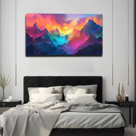 Extremely Artistic Color Wall Art canvas office home room framed 120x60cm