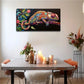 Chameleons On Tree Branches Wall Art Canvas Office Home Room Framed 120x60cm
