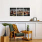 3pcs  Black & White Modern Night View Metal Print Ready to Hang Art