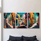 3pcs   Colorful retro Mexican street art, Mexican   Wall Art Set Canvas Framed 40x60cm - High Quality Print 100% Australian Made Wall Canvas Ready to Hang