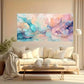 Pink Silk Gold Abstract wall canvas office home room framed 120x60cm